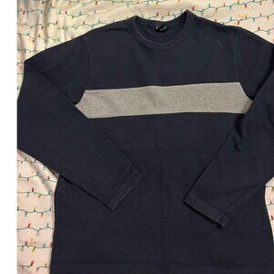 Gap Women's Navy/Grey Shirt